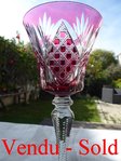 SAINT LOUIS VOLOGNE CRYSTAL HOCK WINE GLASS RED  Stock: 0