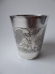 RARE Solid Sterling Silver Tumbler LITTLE RED RIDING HOOD