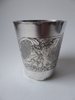 RARE Solid Sterling Silver Tumbler LITTLE RED RIDING HOOD