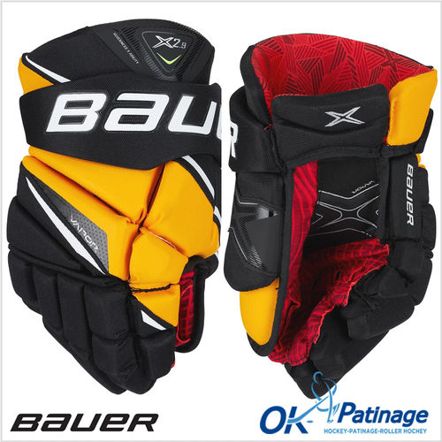 Bauer gant Vapor X2.9 noir/jaune