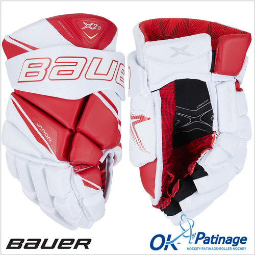 Bauer gant Vapor X2.9 blanc/rouge-0006