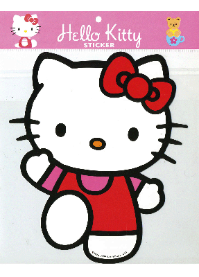 Sticker Hello Kitty Coucou 27 cm