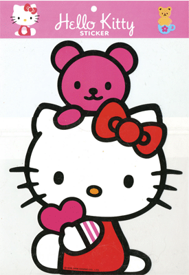 Sticker Hello Kitty Avec Coeur 31 cm