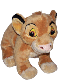 Peluche Disney Simba le Roi Lion 37 cm Beanbag