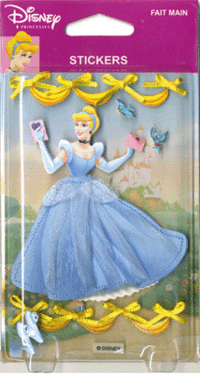 Stickers Décoration Scrapbooking Fait Main Disney Princesses Cendrillon