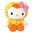 Peluche Hello Kitty Canard 15 cm