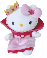 Peluche Hello Kitty Princesse rose  15 cm
