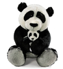 Peluche Nici Panda avec bebe 25 cm