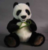 Peluche Panda avec bambou assis 30 cm