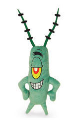 Peluche de Plankton de Bob l'éponge 32 cm