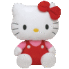 Peluche Hello Kitty Rouge 22 cm