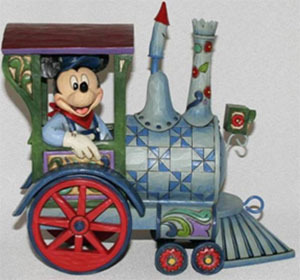 Figurine de collection Disney Traditions Mickey Locomotive