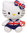 Peluche Hello Kitty en robe anglaise 15 cm de haut