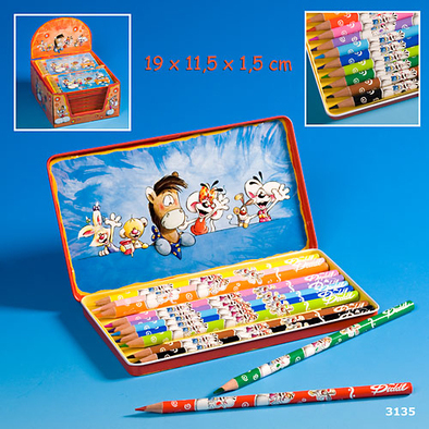 Boîte de 12 crayons de couleurs Diddl