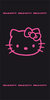 Drap de Plage Hello Kitty Black Fuschia 75 x 150 cm