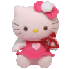 Peluche Hello Kitty Cupidon 13 cm