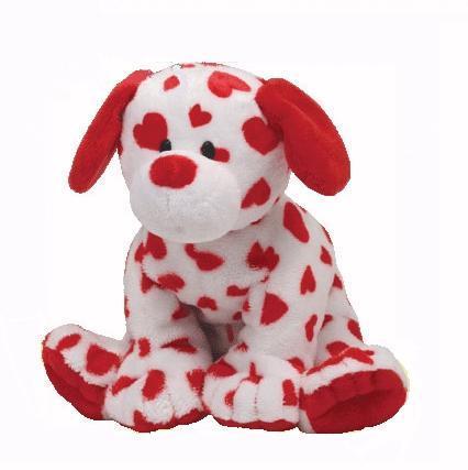 Peluche Ty Pluffies Chien Harts love 26 cm