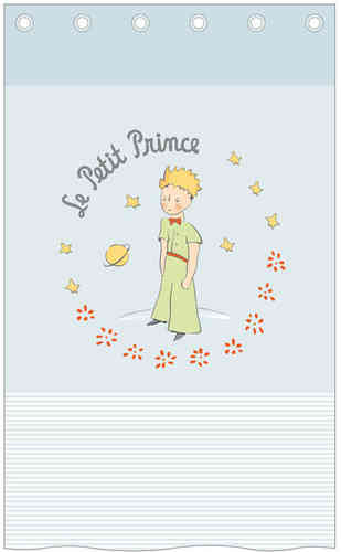 Rideau le Petit Prince Legende 140 x 260 cm a oeillets