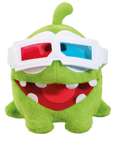 Peluche Cut the Rope OmNom 11 cm Lunettes