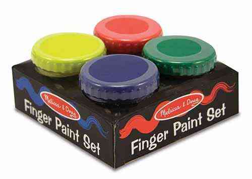 Pots de peinture au doigt
