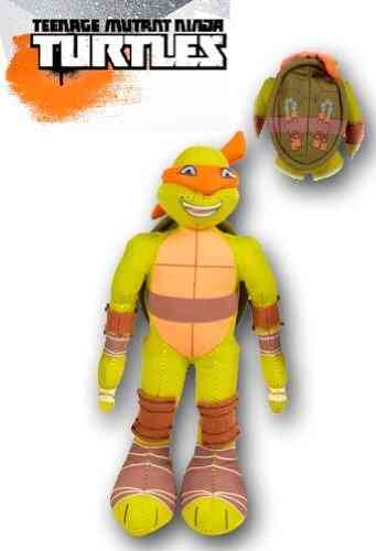 Peluche Michelangelo tortue ninja orange 31 cm