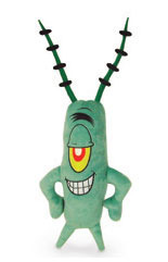 Peluche Plankton de Bob l'éponge 20 cm