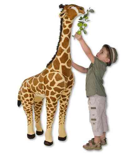 Peluche girafe 150 cm de haut