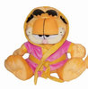 Peluche Garfield en peignoir rose 25 cm