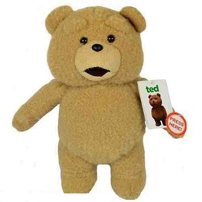 Peluche Ted sonore ours 30 cm