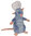 Peluche Remy Ratatouille avec toque 25 cm