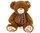 Peluche ours marron avec écharpe 57 cm