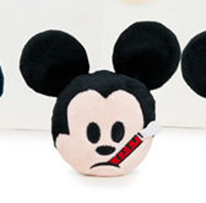Peluche Disney Emoji Mickey thermometre 10 cm