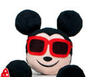 Peluche Disney Emoji Mickey lunettes 10 cm