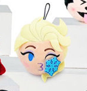 Peluche Disney Emoji Elsa bisou flocon 10 cm