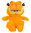 Peluche Garfield 55 cm assis