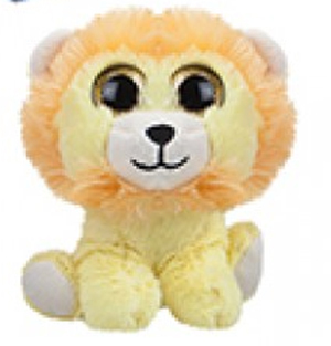 Peluche Lion gros yeux brillants 16 cm