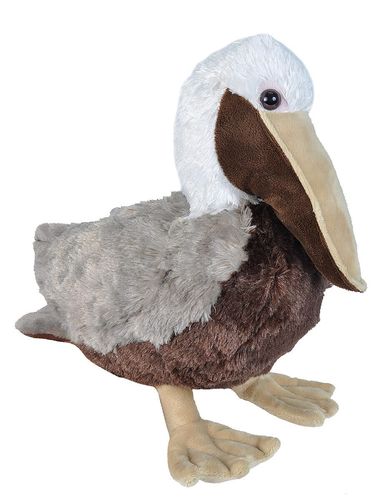 Peluche Wild Republic Pelican marron 30 cm
