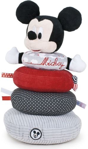 Peluche jouet d'éveil Mickey anneaux empilables Disney