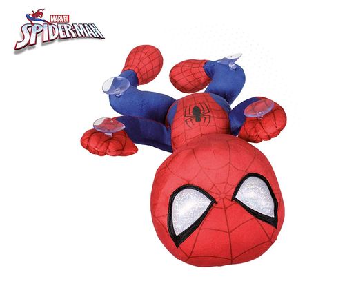peluche spiderman marvel avec ventouse 28 cm