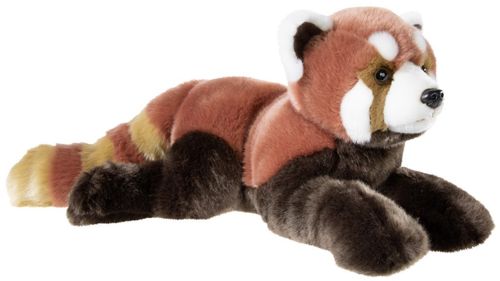 Peluche panda roux couché 35 cm