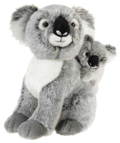 Peluche Koala Maman avec bébé 25 cm