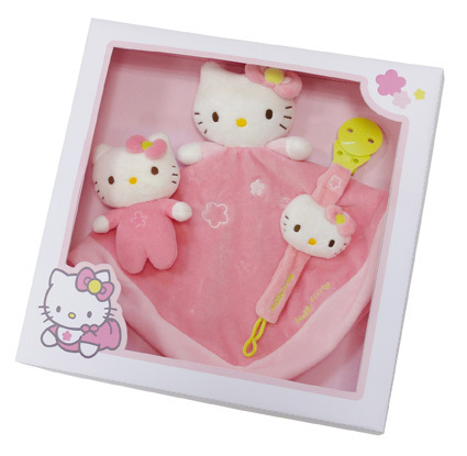 Coffret cadeau Hello Kitty mini hochet