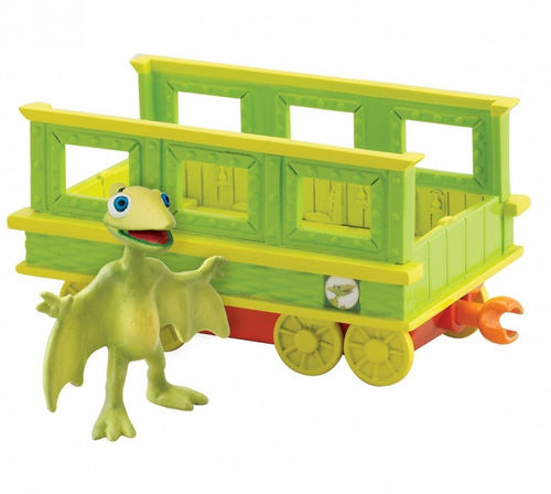 Figurine Dino train Tiny et son wagon