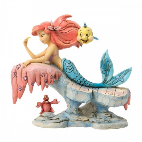 Figurine Disney Tradition Ariel sur le rocher 16 cm
