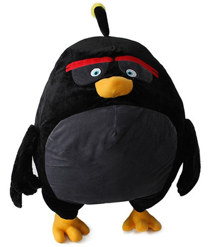 Peluche Angry Birds Géant Bomb oiseau noir 64 cm