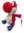 Peluche Super Mario Yoshi rouge 25 cm