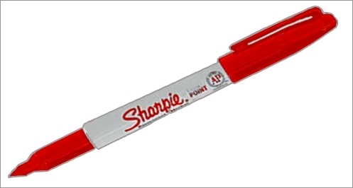 Le stylo-marqueur QUICK-MARKERS Rouge
