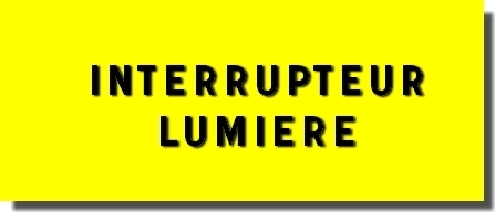 Plaque normée "INTERRUPTEUR LUMIERE"  150*75 mm