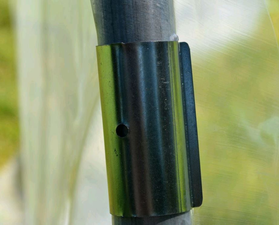 30 clips galva pour fixation de film bâche sur tube rond 25mm de serre de jardin 