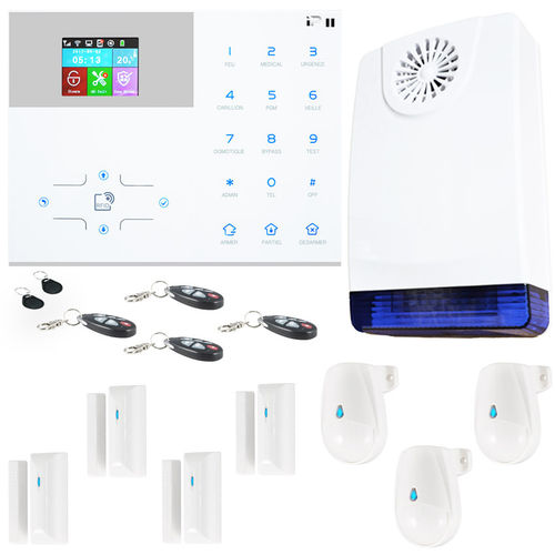 Kit alarme sans fil Meian Orion IP+GSM 4G - avec sirène extérieure -pour maison 4 à 6 pieces